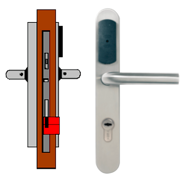 Standalone TESA® SMARTair™ Escutcheon L2V without Privacy (IP55) [SNAC1pXL2Vxx8mI]