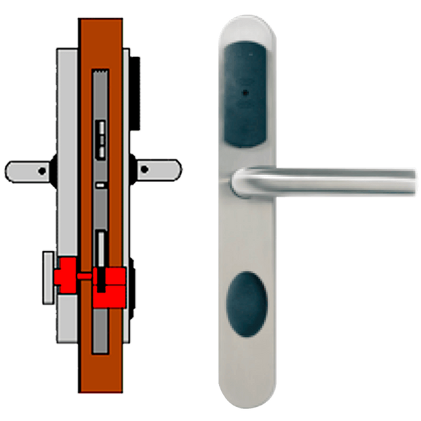 Standalone TESA® SMARTair™ Escutcheon L8O with Elec. Privacy [SNACapSL8Oxx8mI]