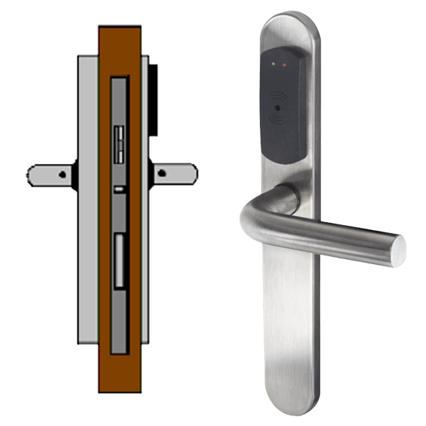 OFF-LINE (Wireless Ready) TESA® SMARTair™ Escutcheon L1S without Privacy (IP55) [STRC1pXL1S008mI]