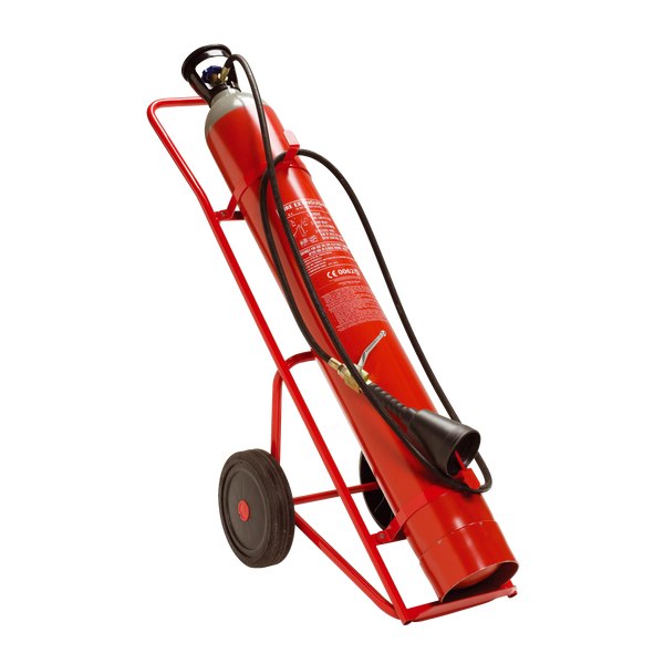 10 Kg CO2 Fire Extinguisher Trolley with - 1 Bottle [0210C]