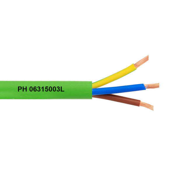 RZ1-K (AS) 0,6//1Kv 3x1.5 mm² Cable - Green [06315003L]