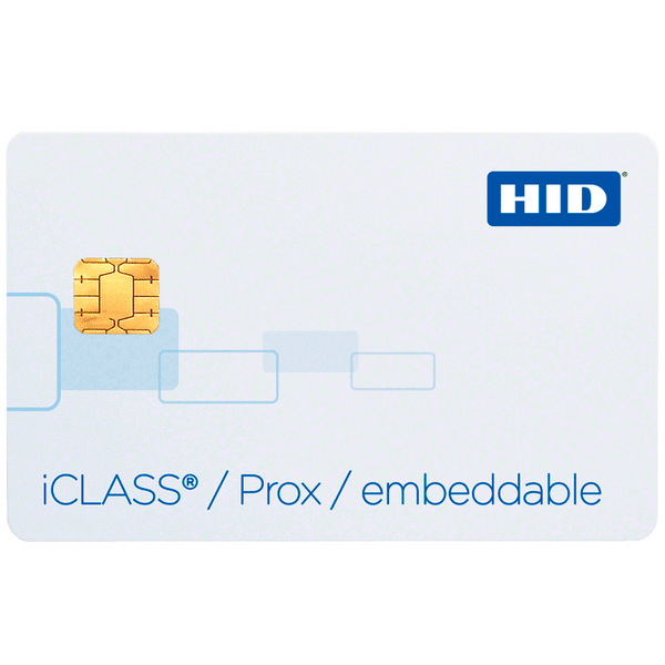 HID® iCLASS™ 32k (16k/2 + 16k/1) + 125 KHz Prox Embeddable Composite Card [2133]