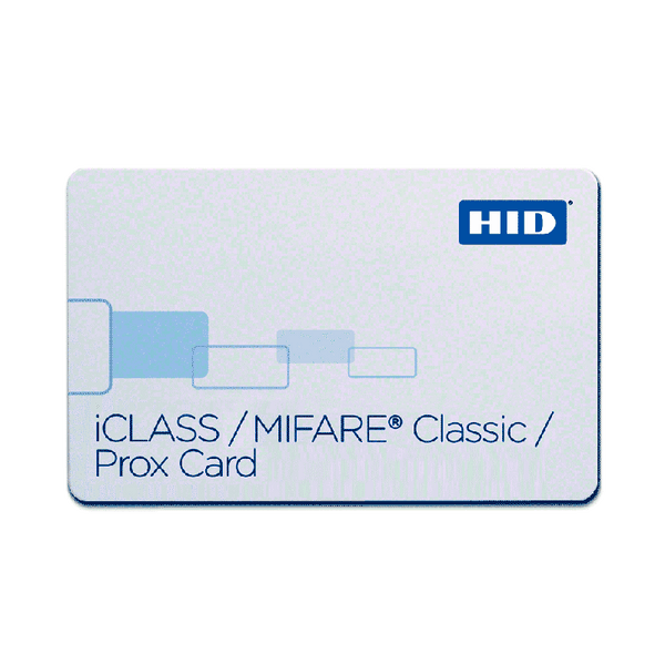 HID® iCLASS™ 32k (16k/2 + 16k/1) + MIFARE™ 4K + Prox Embeddable Composite Card [2633xN]