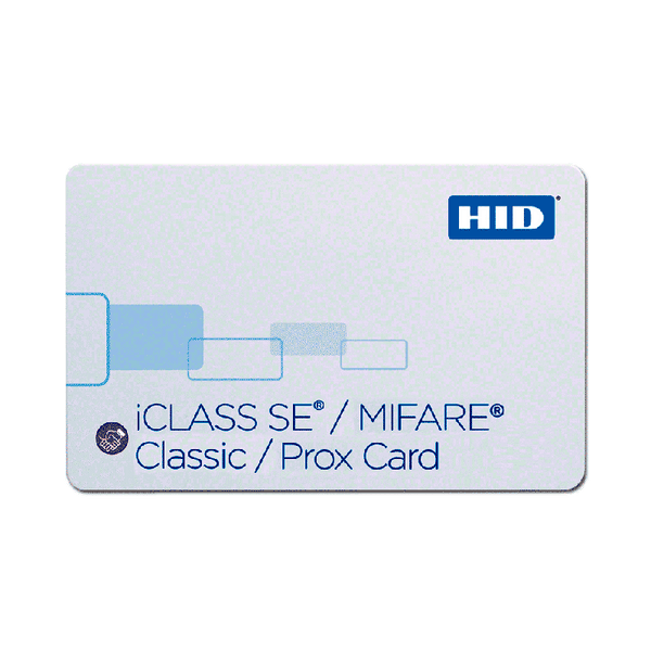 HID® iCLASS™ SE™ 32k (16k/2 + 16k/1) + MIFARE™ 4K + Prox Card [3963xN]