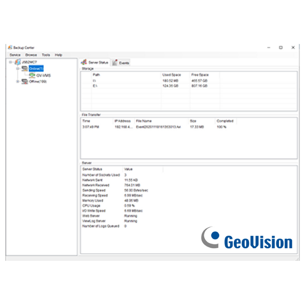 GEOVISION™ GV-Backup Center License [55-BA000-000]