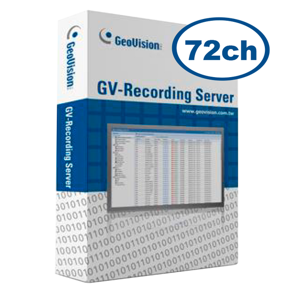 GEOVISION™ Recording Server GV-RS072 License (For Third-Party Cameras) [56-RS072-000]