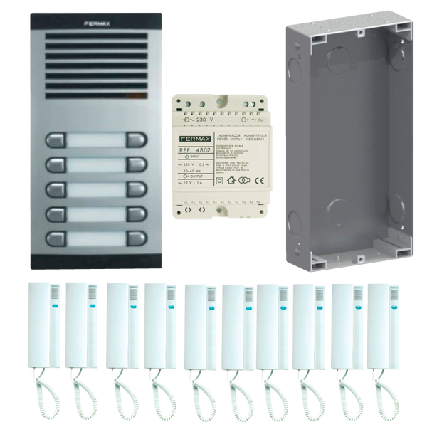 FERMAX® CITYMAX™ 10L AG 230V TEL. BL Intercom Kit [6210]