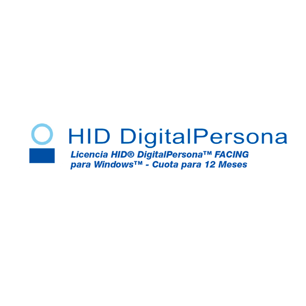 HID® DigitalPersona™ FACING License for Windows™ - Fee for 12 Months [63214-L12-000]