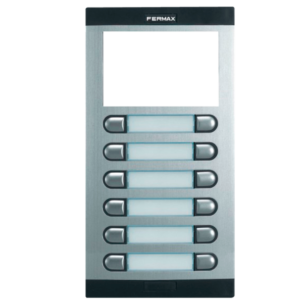 FERMAX® CITY™ Classic 5 VP 206 Hollow Entry Panel with Keypad (4+N) - 12 Pushbuttons [8639]