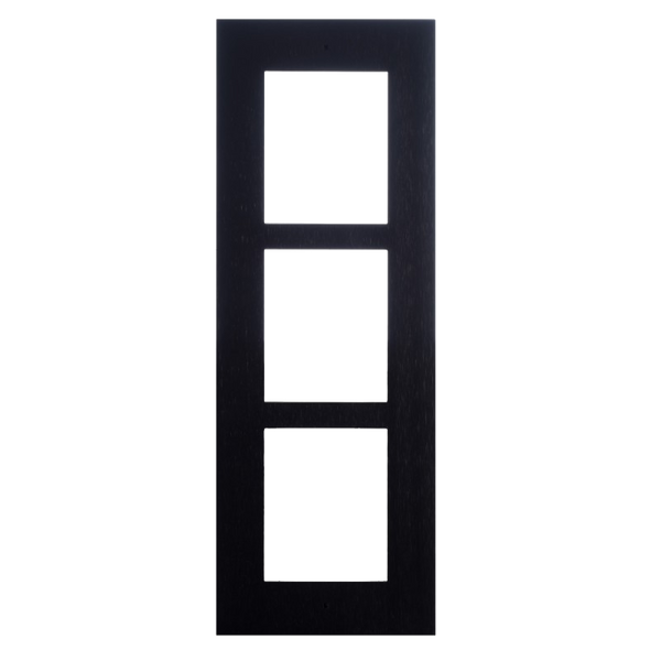 2N® Recessed Frame for 3 Black Modules [9155013B]