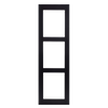 2N® Surface Installation Frame for 3 Black Modules [9155023B]