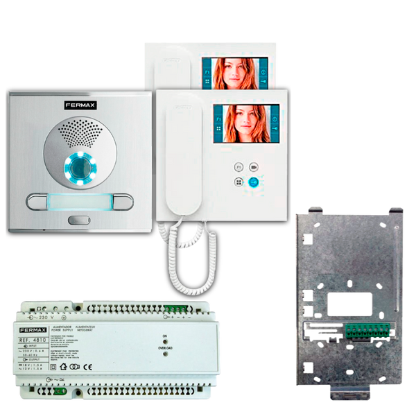 FERMAX® VEO™ VDS™ Color 2/L Kit (CITY™ Entry Panel and VEO™ Monitors) [9412]