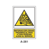 Warning & Danger Signboard Type 3 (Plastic Sheet - Class A) [A-281-A]