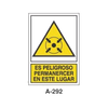 Warning & Danger Signboard Type 3 (Plastic Sheet - Class A) [A-292-A]