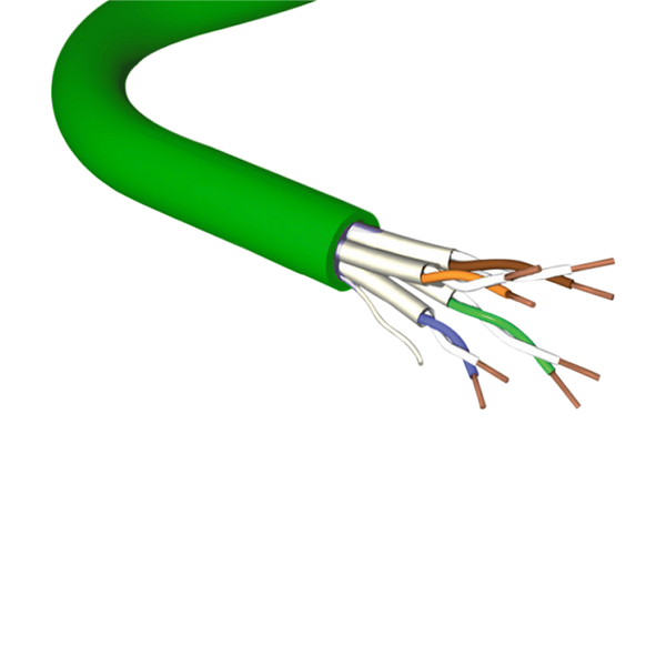 BRAND-REX® FTP Cat6A Green Cable [ AC6U/FTP-CCA-RLX-3]