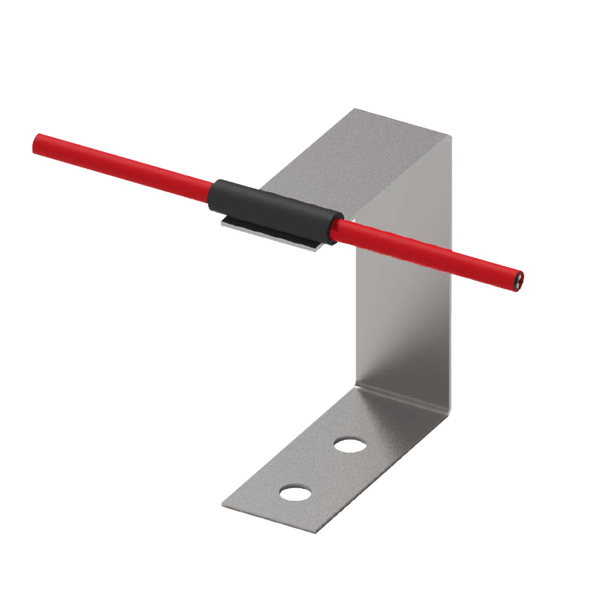 LHD Cable Accessory - Bracket "L", 100mm (3.9") (St Steel) w/ Sleeve - Qty 100 [ACA-BU06SS-100]