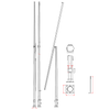 AP11 Folding Post for CCTV Camera - 3 m [AP-11_3-124-4]