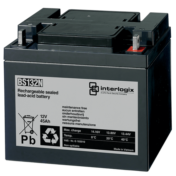 UTC™ Interlogix® Lead Battery 12VDC 45Ah [BS132N]