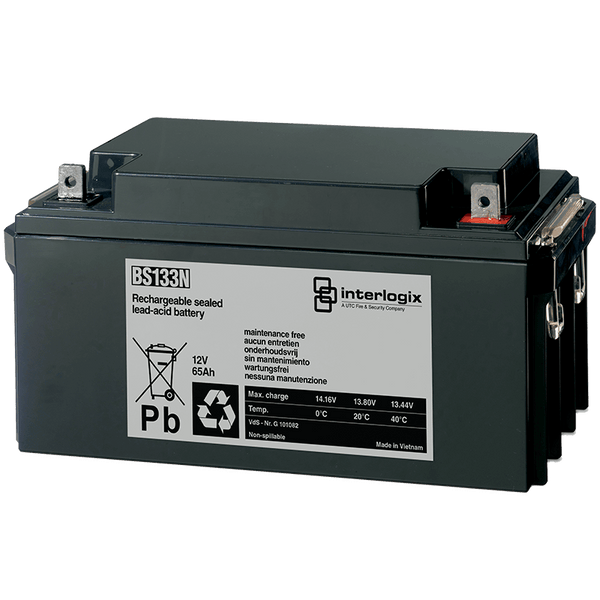 UTC™ Interlogix® Lead Battery 12VDC 65Ah [BS133N]