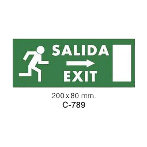 Adhesive Safety Signboard for Work and Evacuation Instructions [C-789]