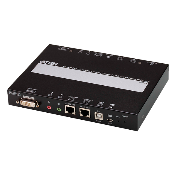 ATEN™ 1-Local/Remote Share Access Single Port DVI KVM over IP Switch  [CN9600-AT-G]