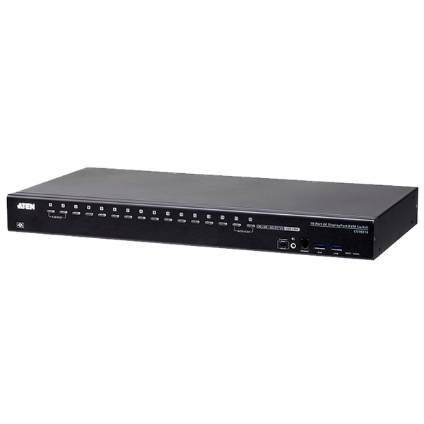 ATEN™ 16-Port USB 3.0 4K DisplayPort KVM Switch [CS19216-AT-G]