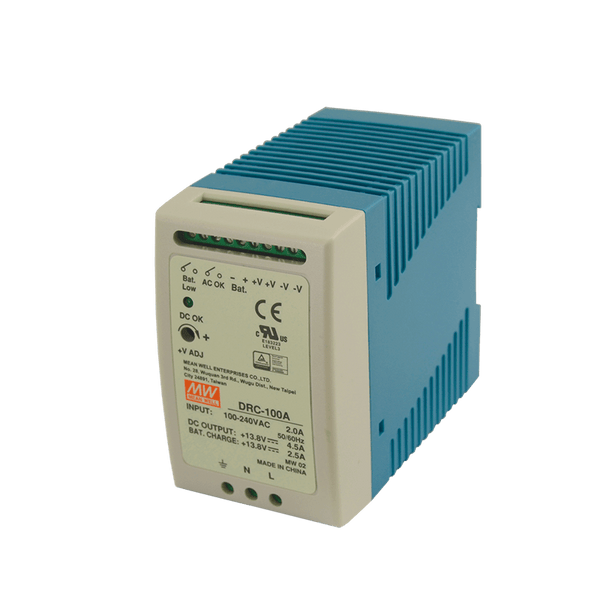 MEANWELL® DRC-100 DIN Rail Power Supply Unit [DRC-100A]