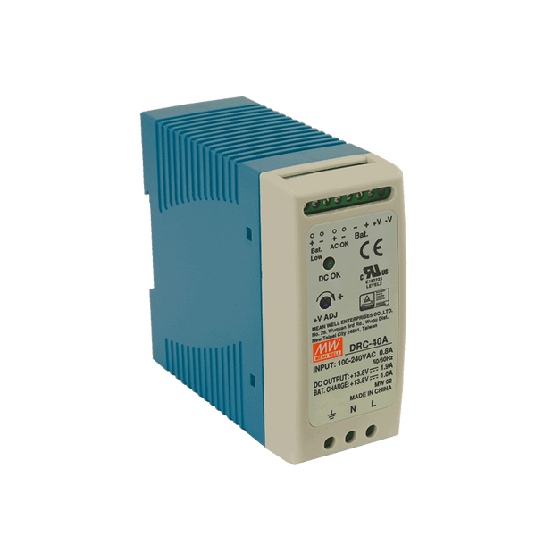 MEANWELL® DRC-40 DIN Rail Power Supply Unit [DRC-40A]