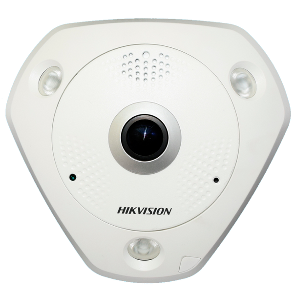 HIKVISION™ 360º IP Mini Dome (Fisheye) 6MPx 1.27mm with IR 3x15m (+Audio and Alarm) [DS-2CD6365G0E-IS]