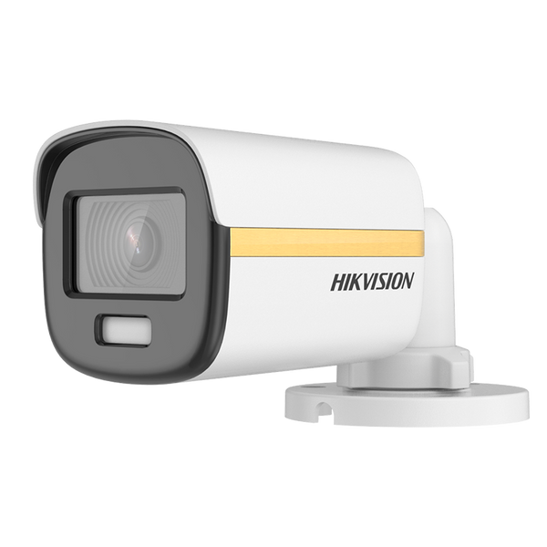 HIKVISION™ 2MPx (1080P) 2.8mm Mini Bullet Camera with White Light Illumination 20m (Audio & Microphone) [DS-2CE10DF3T-FS]