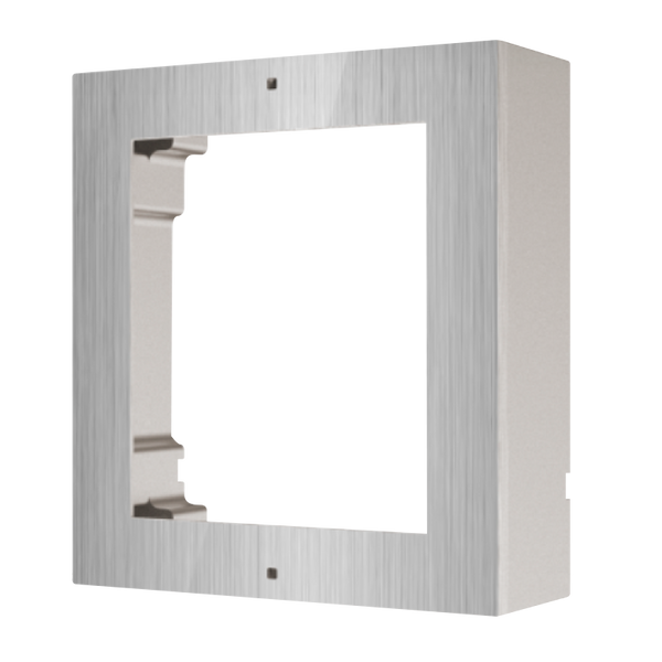 Marco para Interfonos IP HIKVISION™ de 1 Módulo (Superficie) - Acero Inoxidable AISI-304//1-Module Frame for HIKVISION™ IP Intercom (Surface Mount) - AISI-304 Stainless Steel