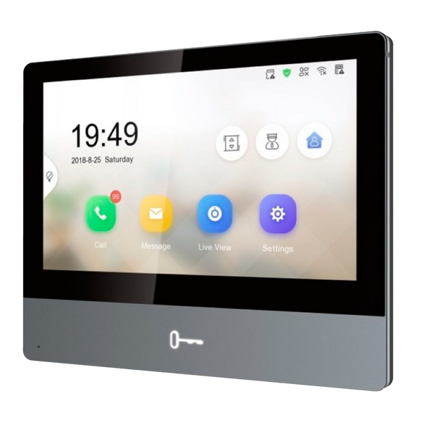 HIKVISION™ 7'' Touch Screen IP Station (EU Version) 2-Wire Intercom [DS-KH8350-WTE2/EU]