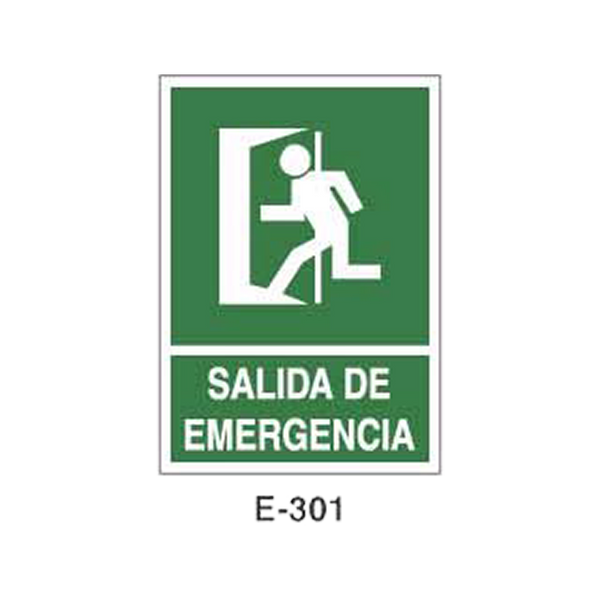 Emergency/Evacuation Signboard Type 1 (Plastic Sheet - Class A) [E-301-A]