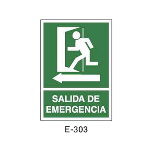 Emergency/Evacuation Signboard Type 1 (Plastic Sheet - Class B) [E-303-B]