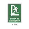 Emergency/Evacuation Signboard Type 1 (Plastic Sheet - Class B) [E-303-B]