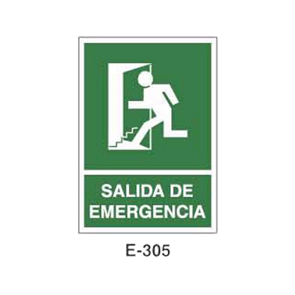 Emergency/Evacuation Signboard Type 1 (Plastic Sheet - Class B) [E-305-B]