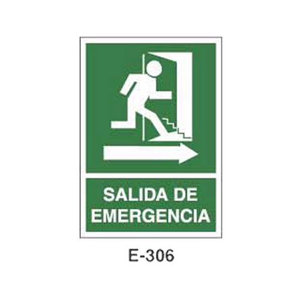 Emergency/Evacuation Signboard Type 1 (Plastic Sheet - Class A) [E-306-A]