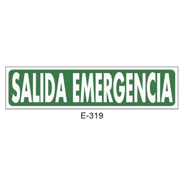 Emergency/Evacuation Signboard Type 1 (Plastic Sheet - Class A) [E-319-A]