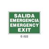 Emergency/Evacuation Signboard Type 1 (Plastic Sheet - Class A) [E-322-A]