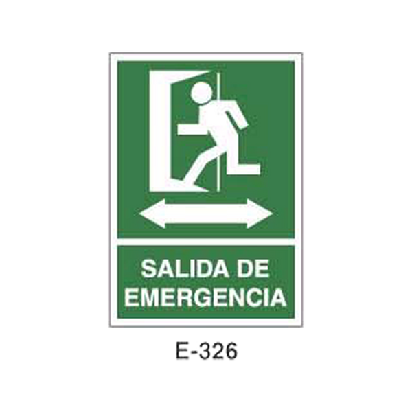 Emergency/Evacuation Signboard Type 1 (Plastic Sheet - Class A) [E-326-A]