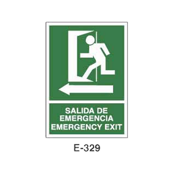 Emergency/Evacuation Signboard Type 1 (Plastic Sheet - Class A) [E-329-A]