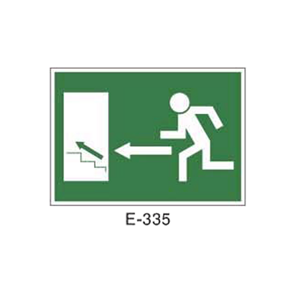 Emergency/Evacuation Signboard Type 1 (Plastic Sheet - Class B) [E-335-B]