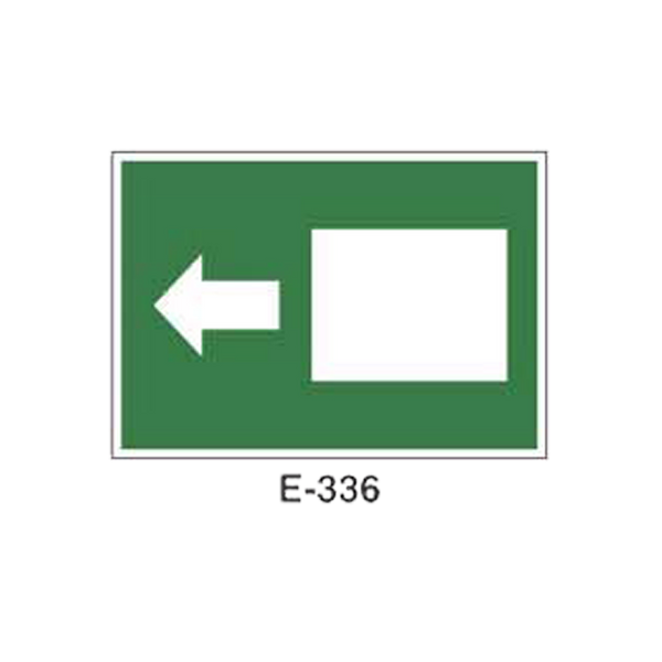 Emergency/Evacuation Signboard Type 1 (Plastic Sheet - Class A) [E-336-A]