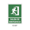 Emergency/Evacuation Signboard Type 2 (Plastic Sheet - Class A) [E-337-A]