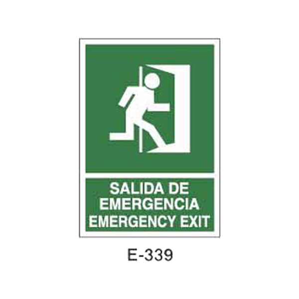 Emergency/Evacuation Signboard Type 2 (Plastic Sheet - Class A) [E-339-A]