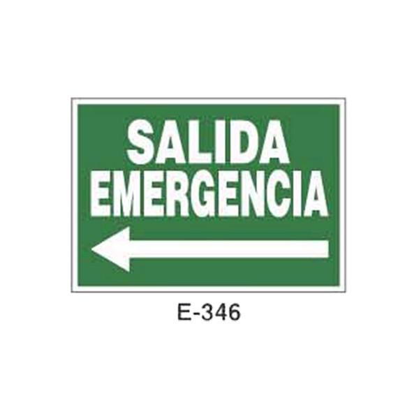 Emergency/Evacuation Signboard Type 2 (Plastic Sheet - Class A) [E-346-A]