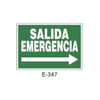 Emergency/Evacuation Signboard Type 2 (Plastic Sheet - Class A) [E-347-A]