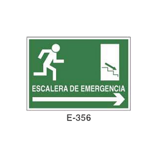 Emergency/Evacuation Signboard Type 2 (Plastic Sheet - Class B) [E-356-B]