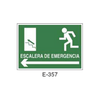 Emergency/Evacuation Signboard Type 2 (Plastic Sheet - Class B) [E-357-B]