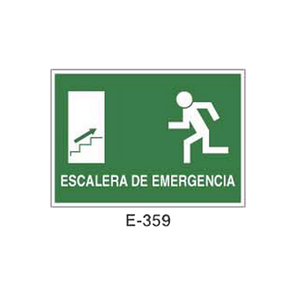 Emergency/Evacuation Signboard Type 2 (Plastic Sheet - Class A) [E-359-A]